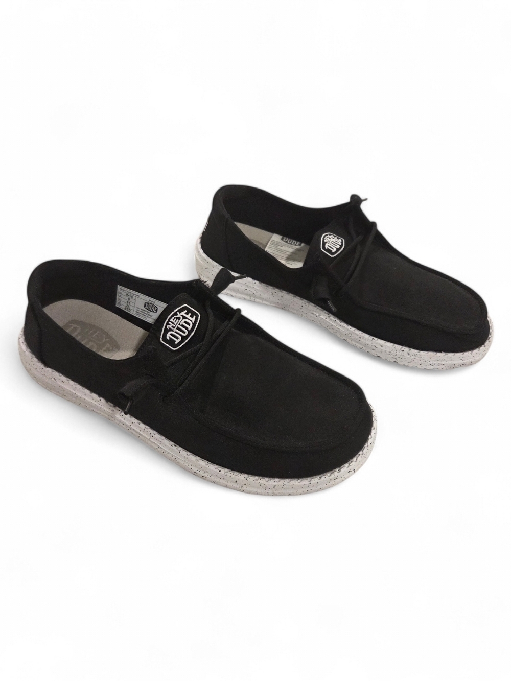 Hey Dude Black Canvas Slip-On Sneakers - Picture 3 of 4
